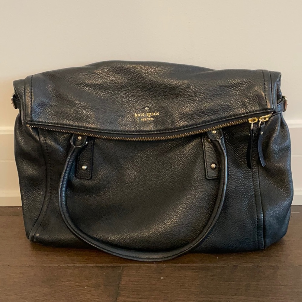 Kate Spade Black Pebbled Leather Bag